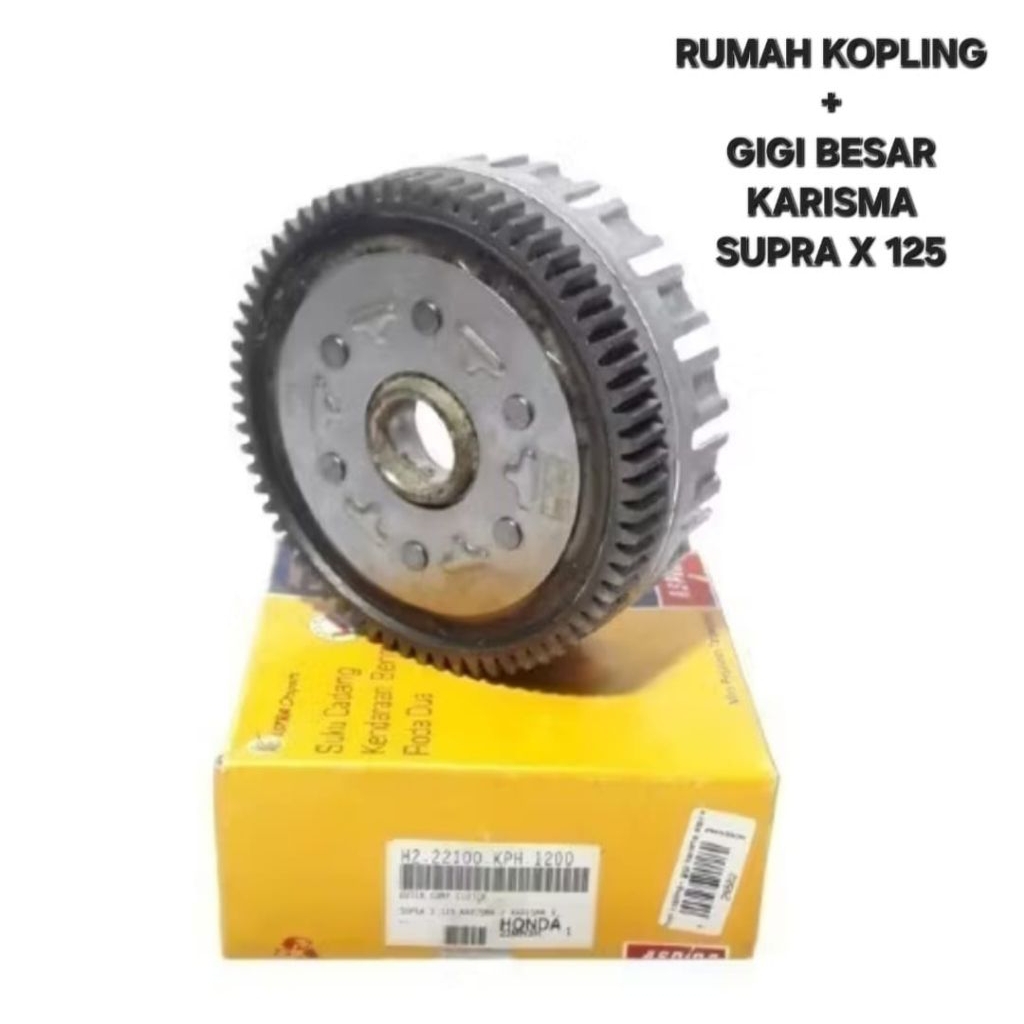 RUMAH KOPLING PLUS GEAR GIGI BESAR KARISMA SUPRA X 125 ASPIRA