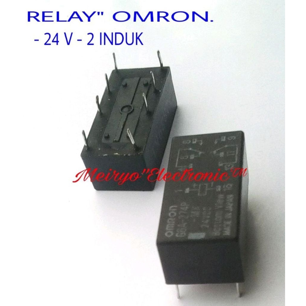 Relay Omron 24 Vdc ( Relay Omron 2 induk 8 pin 24 Vdc )