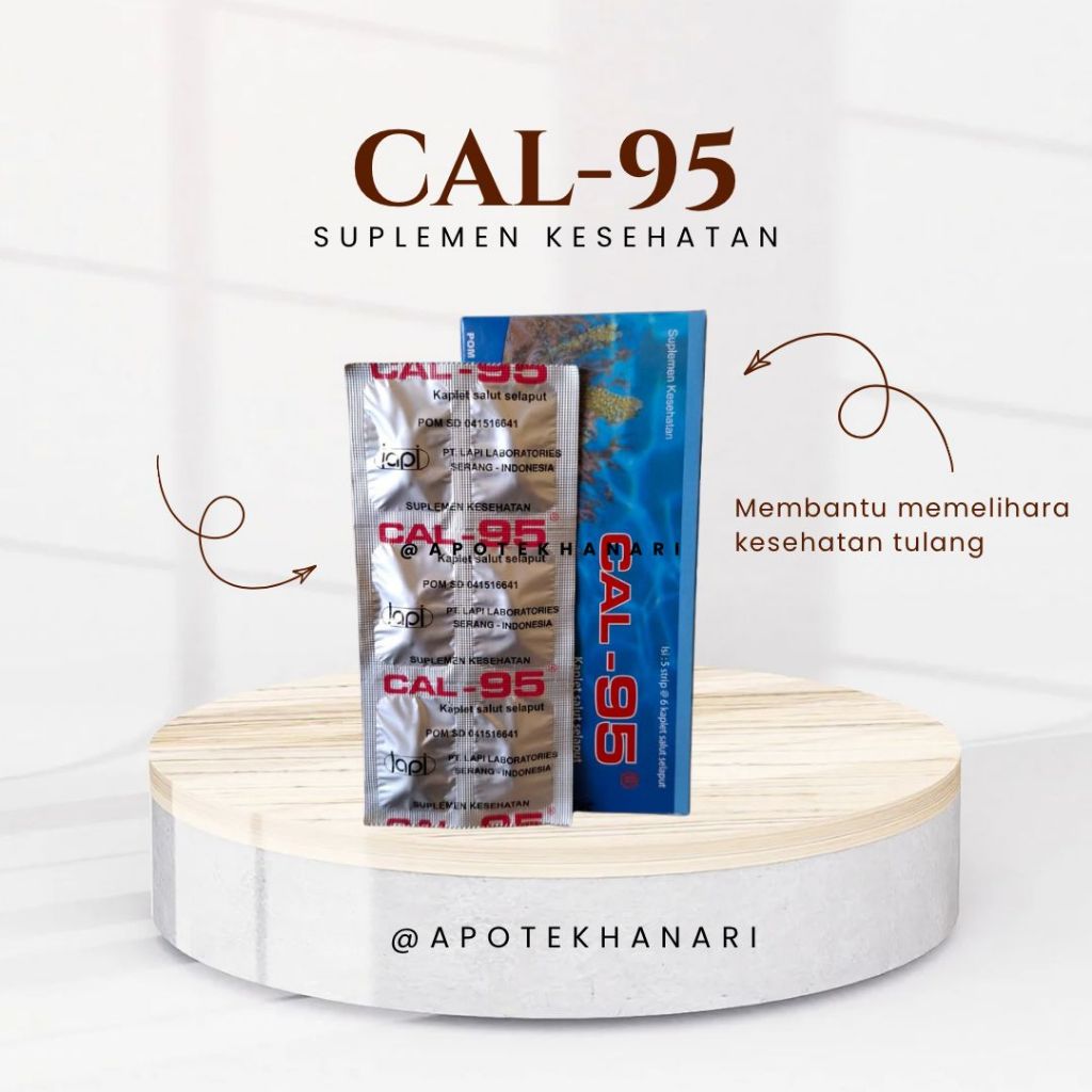 CAL-95 1 STRIP 6 KAPLET / KALSIUM IBU HAMIL