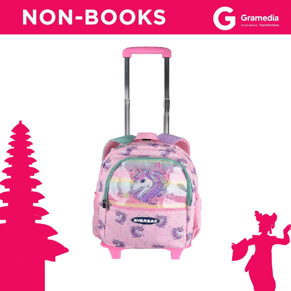 Gramedia Bali - EVERSAC TROLLEY BACKPACK UNICORN / Tas Koper Anak