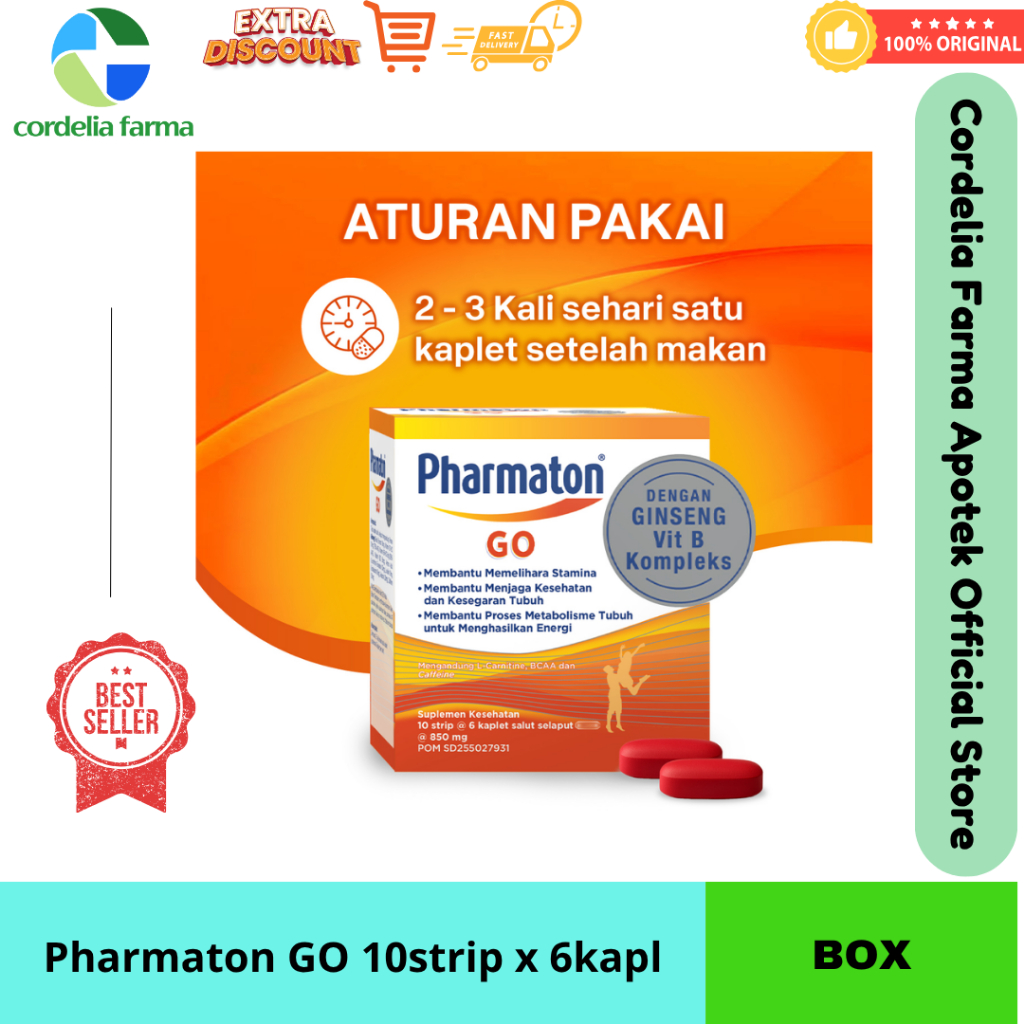 Pharmaton Formula New Go Isi 6 Dengan Ginseng G115