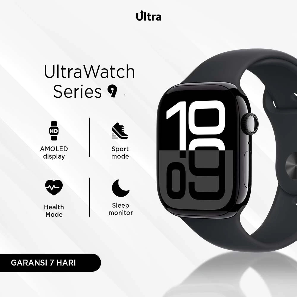 Smartwatch 9 Pro MAX 41MM Bluetooth Call Smartwatch Jam Tangan Wanita perekam suara series hitam ios