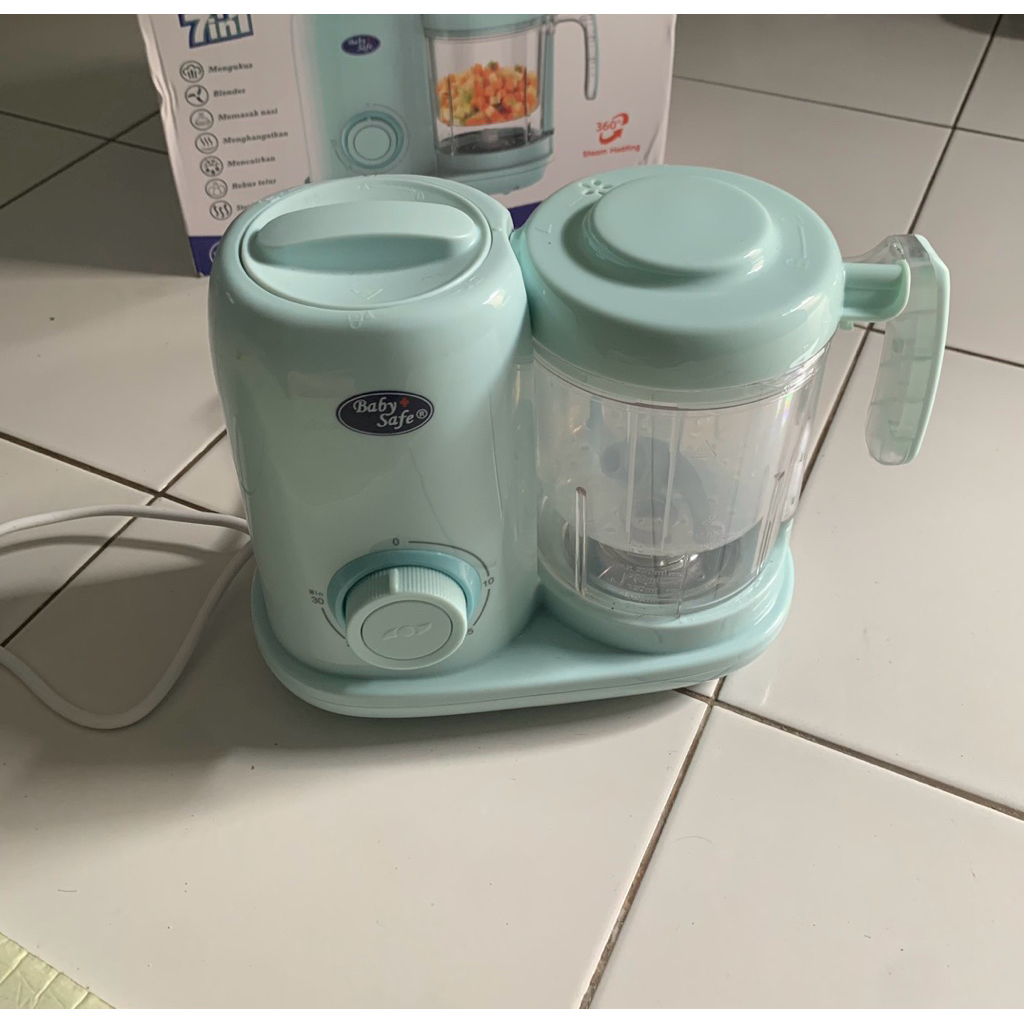 (Preloved) Baby Safe Baby Food Maker 7in1 Processor Blender Steamer Alat Pembuat MPASI Anak LB015