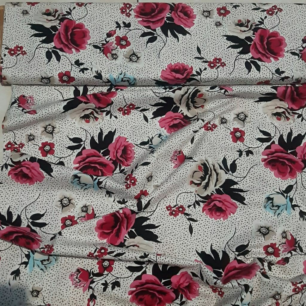 bahan kain katun poplin tokai ex garment branded grade a