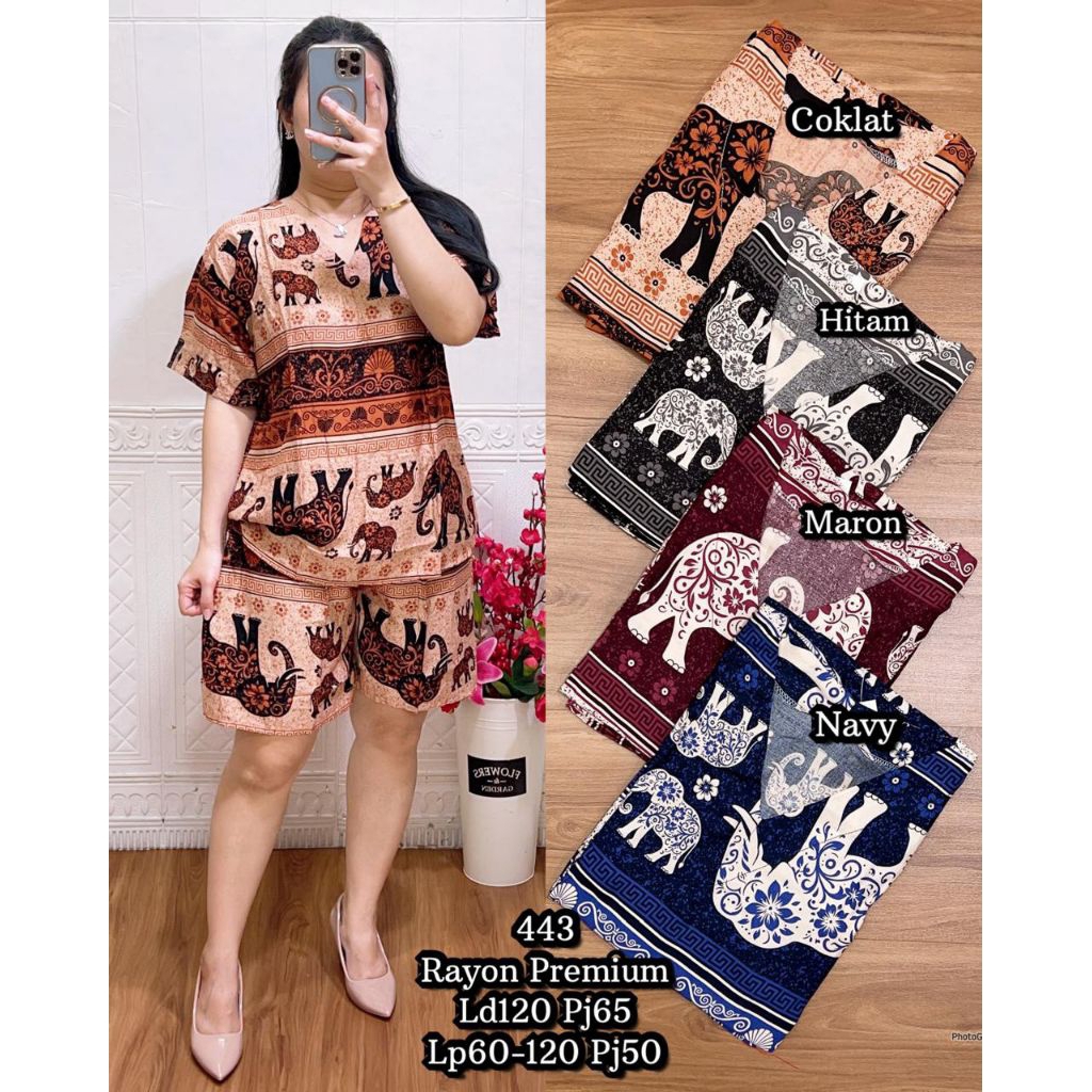 LF 952 SETELAN HP ABSTRAK BAHAN RAYON ADEM