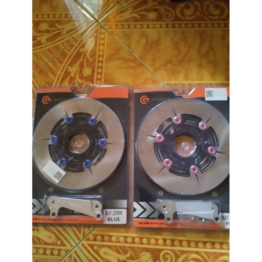 Disk Brake Groza 220mm Baut 4/ disc brake Groza 220mm/ piringan cakram groza 220mm vario/beat
