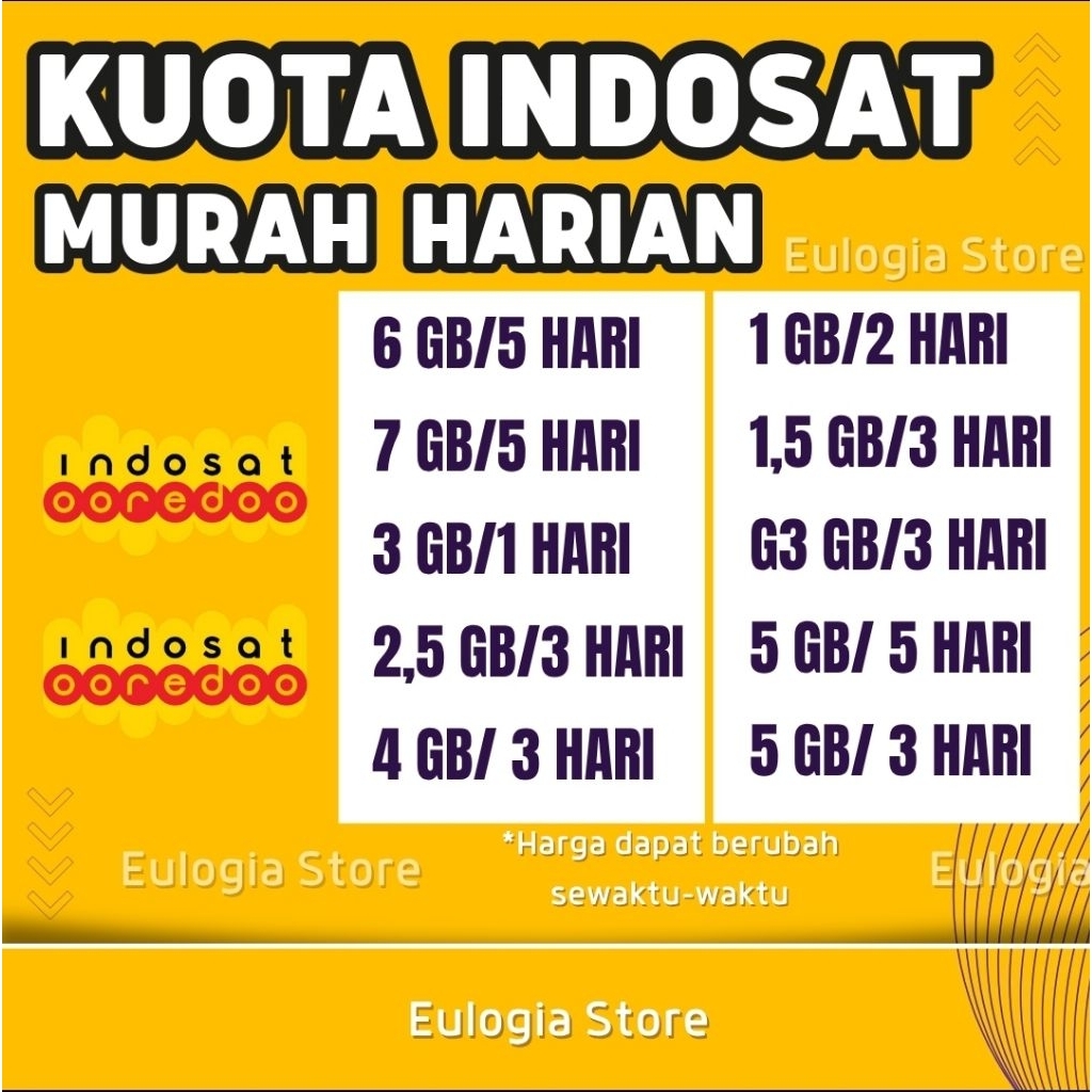 Kuota IM3 Indosat Murah Harian 1 GB, 3 GB, 5 GB, 7 GB