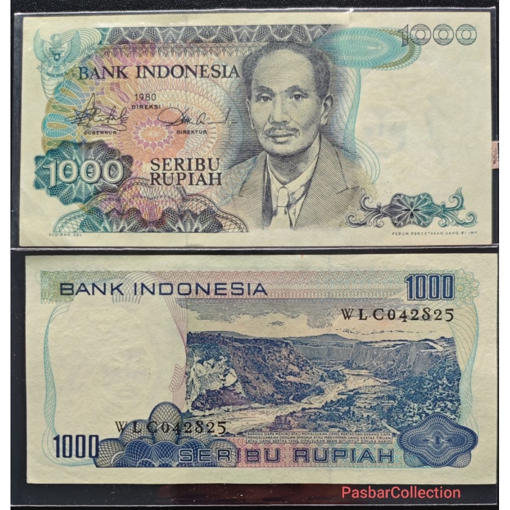 Uang 1000 Rupiah Soetomo Tahun 1980