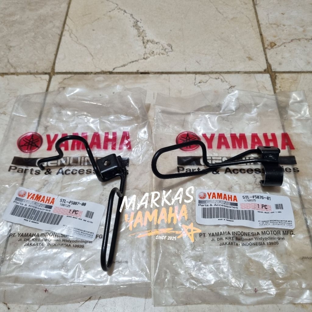 Klem selang rem depan mio sporty original yamaha clamp selang rem kleman selang kabel rem mio sporty