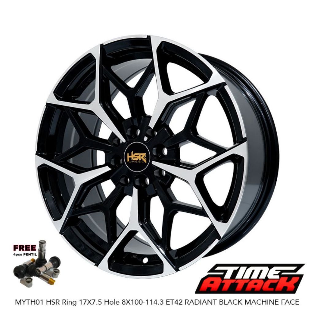 Velg Mobil Livina R17 HSR WHEEL Tipe MYTH01 Ring 17 - TIME ATTACK BOGOR