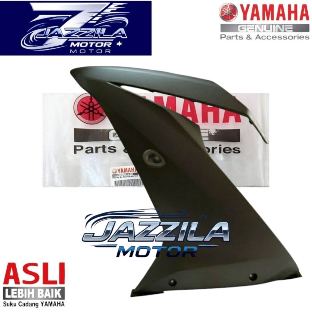 Panel 1 Fairing sayap depan luar kiri yamaha New R15 V3 VVA original - Hitam doff BK6-F835U-00-P1