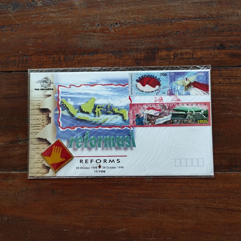 sampul hari pertama (SHP) Reformasi 1998