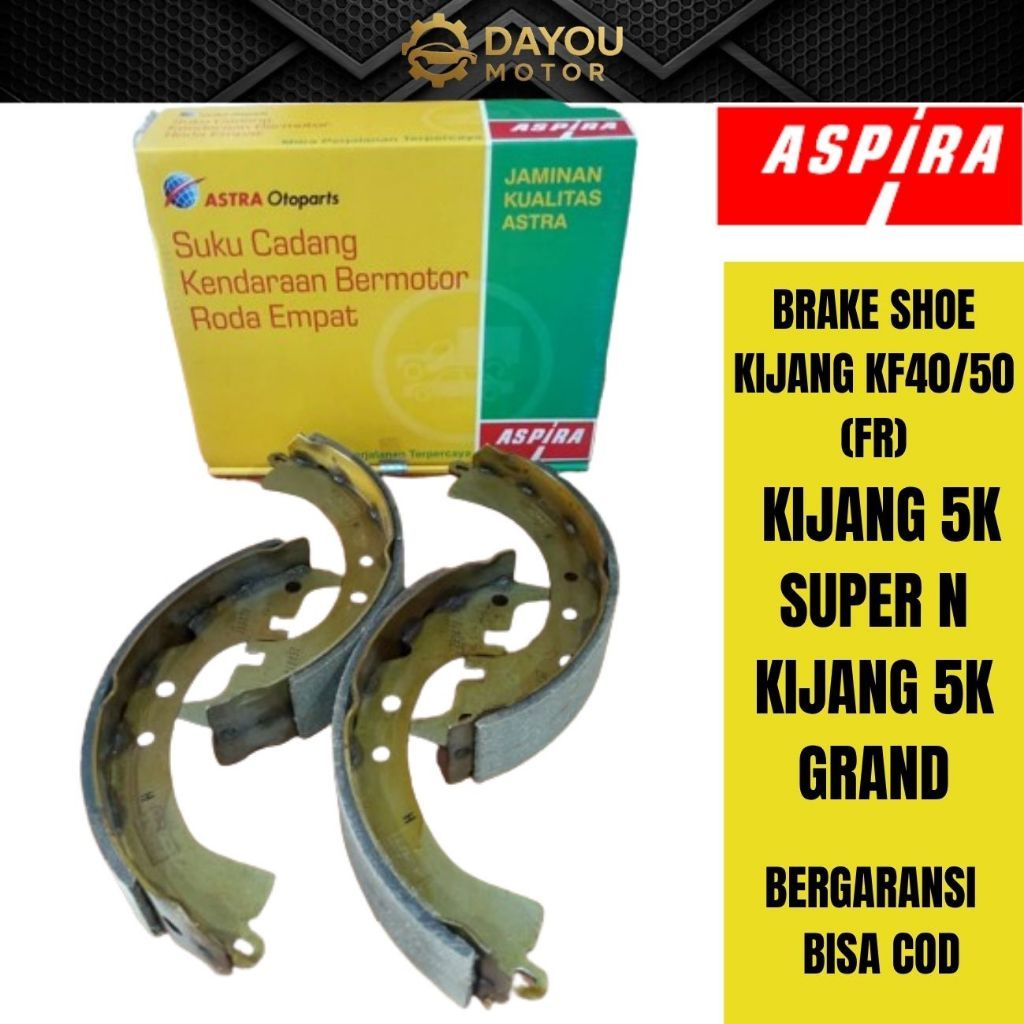 Kampas Rem Tromol Belakang Toyota Kijang KF40 KF50 5K Super N Grand  ASPIRA TO-04494-K5K-1700