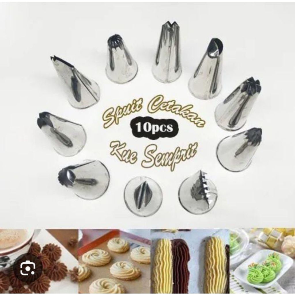 cetakan sprit spuit cetakan kue kering bermacam2