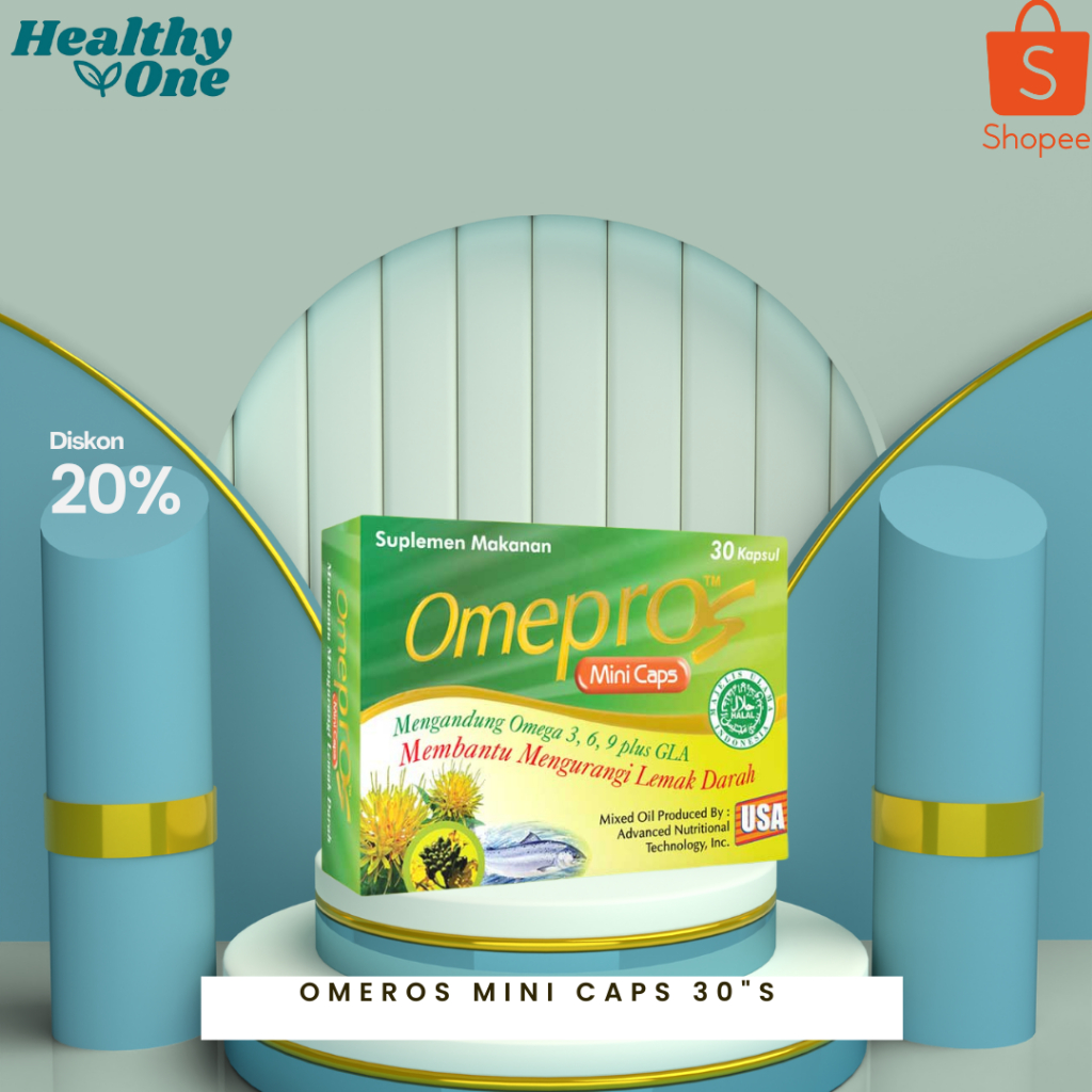 Omepros Mini 30 Capsul/ Omega 369/ Minyak Ikan