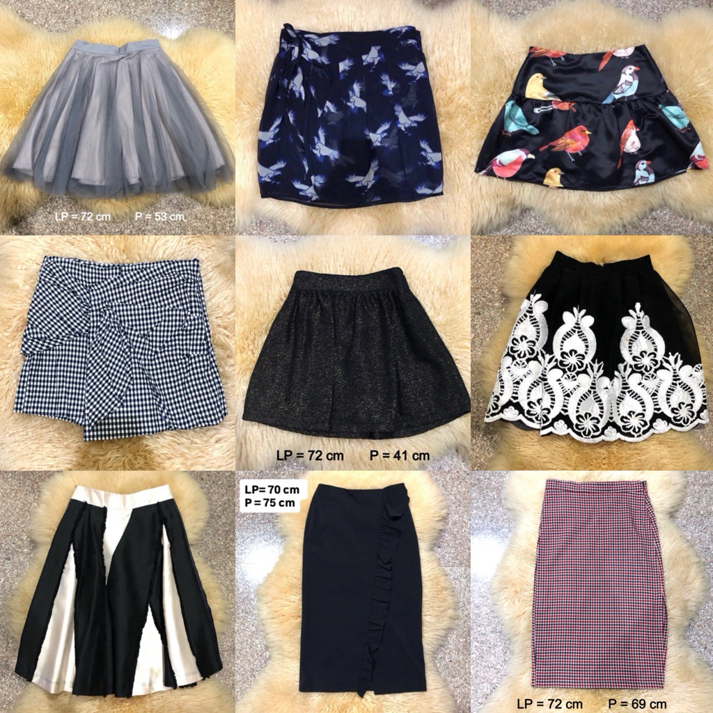 Rok Pendek / Rok Span / Midi Skirt / Mini Skirt Preloved
