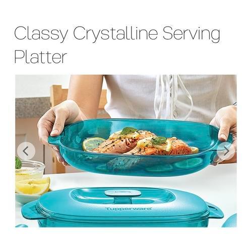 Classy Crystalline tupperware no spoon