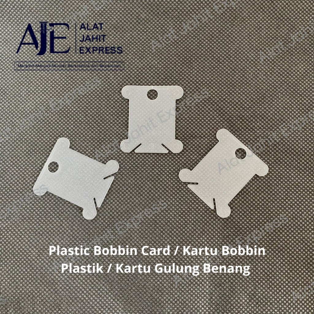 Plastic Bobbin Card / Kartu Bobbin Plastik / Kartu Gulung Benang