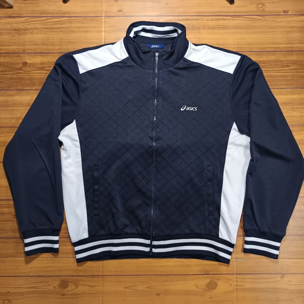 Jaket Tracktop Asics Second Original Hitam size L