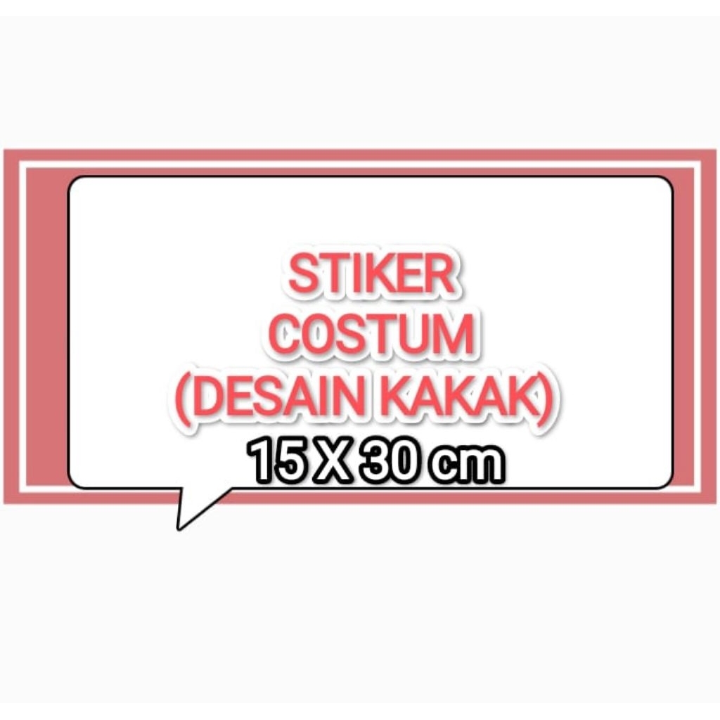 Stiker VINYL Lembaran costum Rp.200/cm