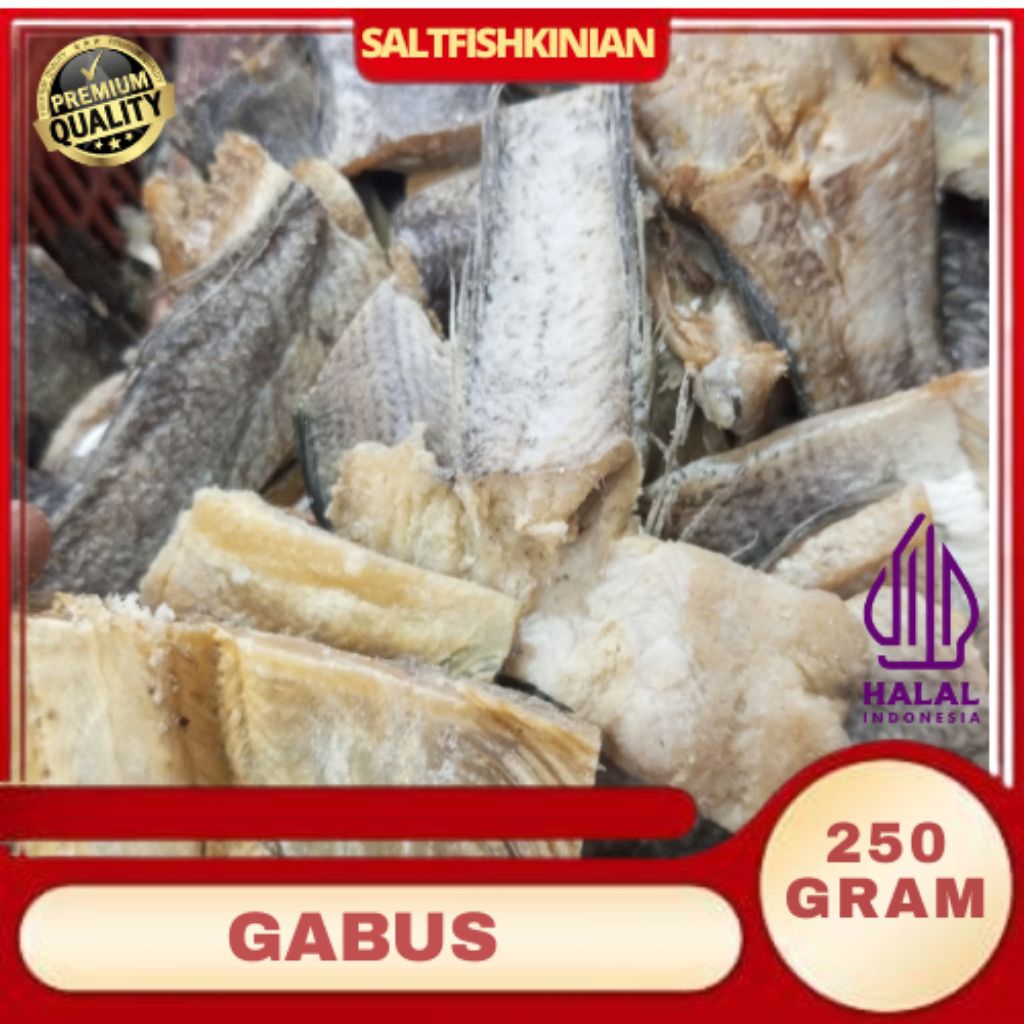 ikan asin gabus segar 250 Gram/ikan asin/ikan asin gabus