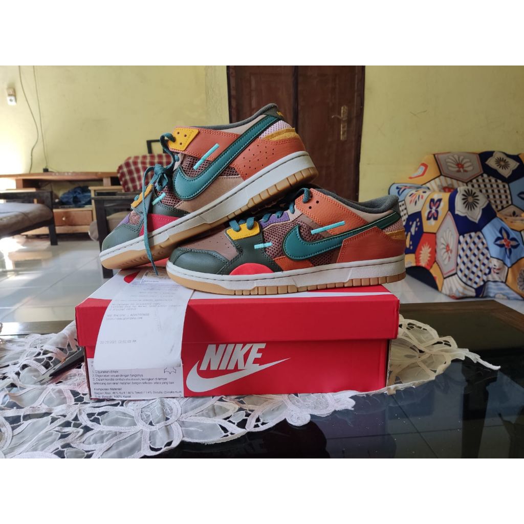 BNIB Nike Dunk Low  'scrap Archeo Brown" (US9) (EU 42,5) 100% Original Authentic