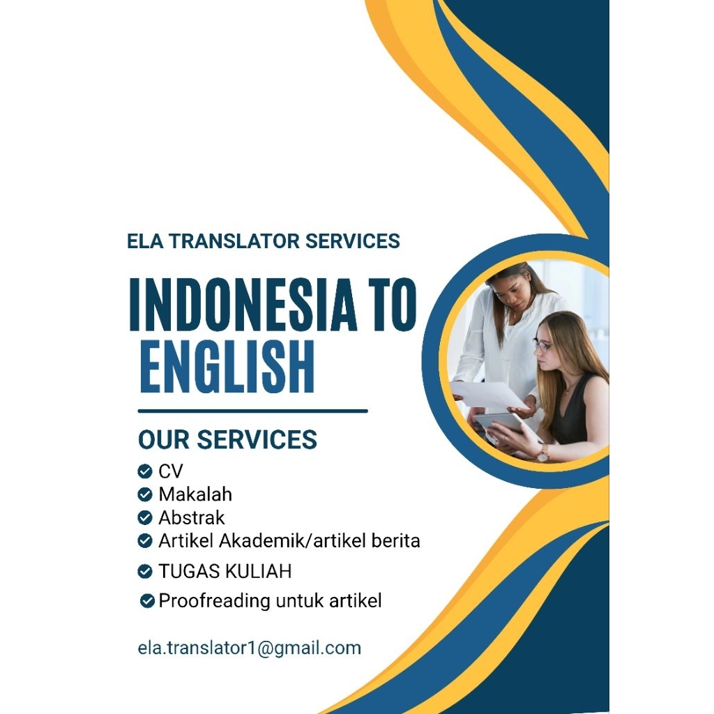 Jasa Terjemah Indonesia ke Inggris/Translate CV Makalah Tugas Abstrak Artikel