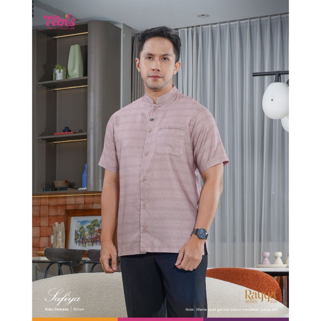 NIBRAS KOKO DEWASA,KOKO ANAK,GAMIS ANAK SARIMBIT SAFIYA WARNA MINT,BROWN