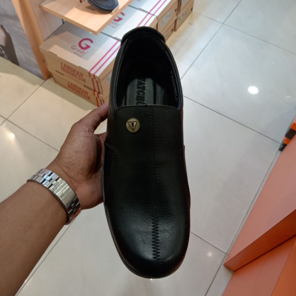 WATCHOUT SEPATU KULIT PRIA - SEPATU SLIP ON CASUAL - ORIGINAL