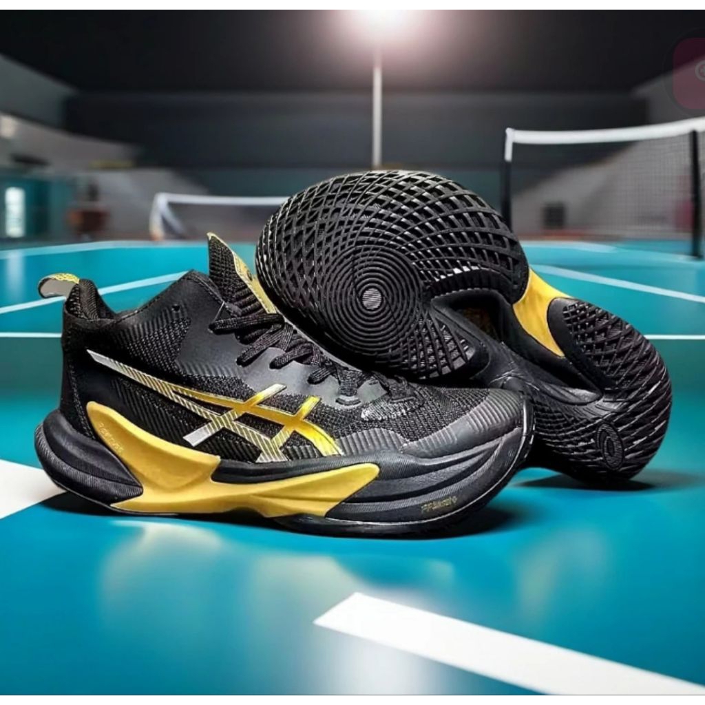 Sepatu Voli Pria Asics metarise 2 mid import berdecit grade ori