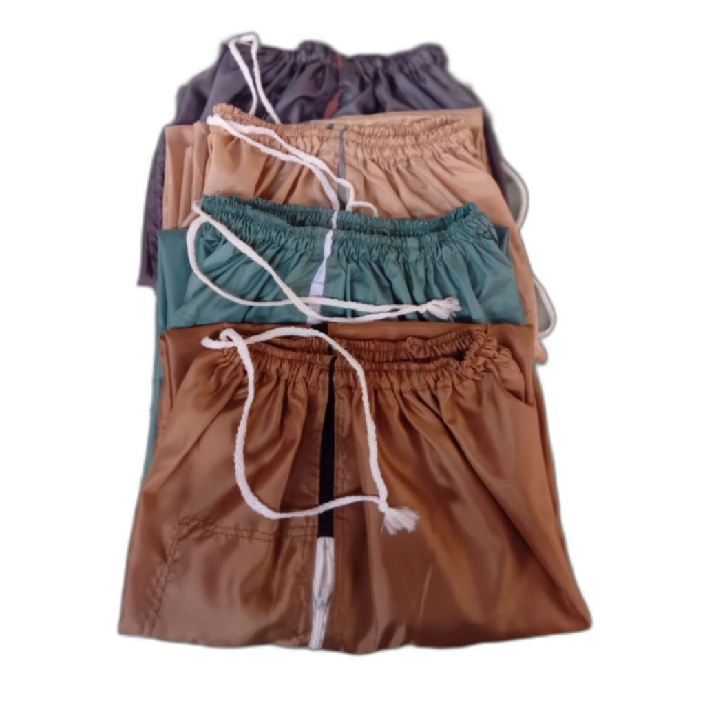 celana kolor sawah parasut pria wanita/desbo parasut training sawah