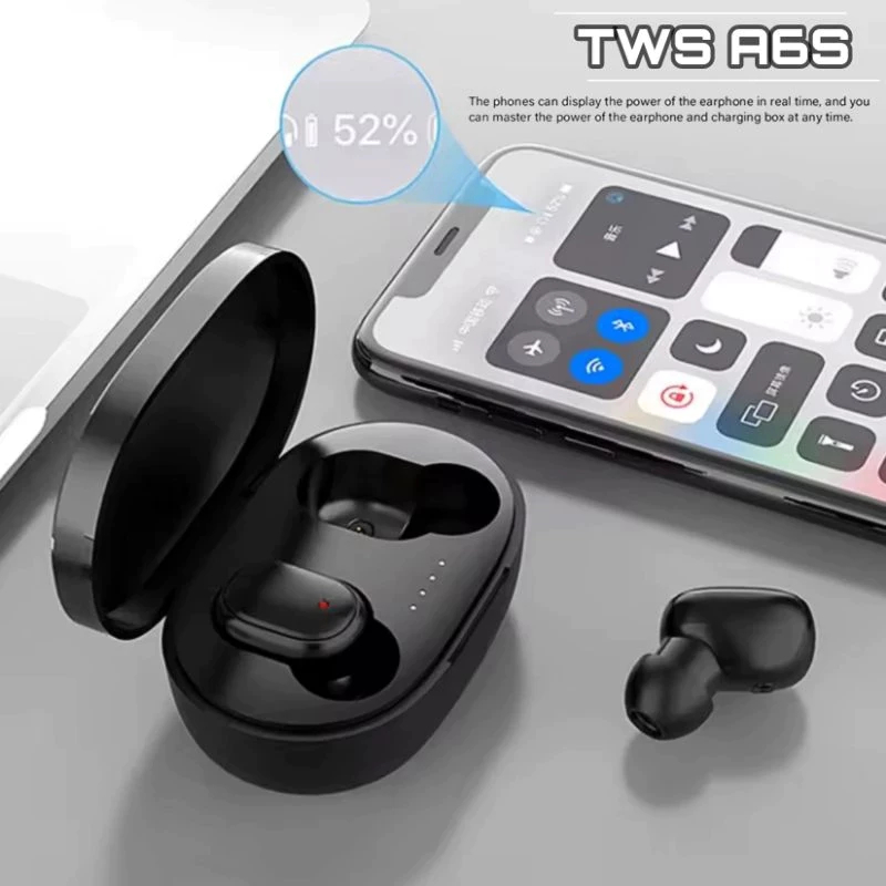 MS-01 EARBUDS TWS BLUETOOTH 5.0 EARPHONE A6S/HANDSFREE AIRD0TS SUARA JERNIH DAN NGEBASS HIGHQUALITY