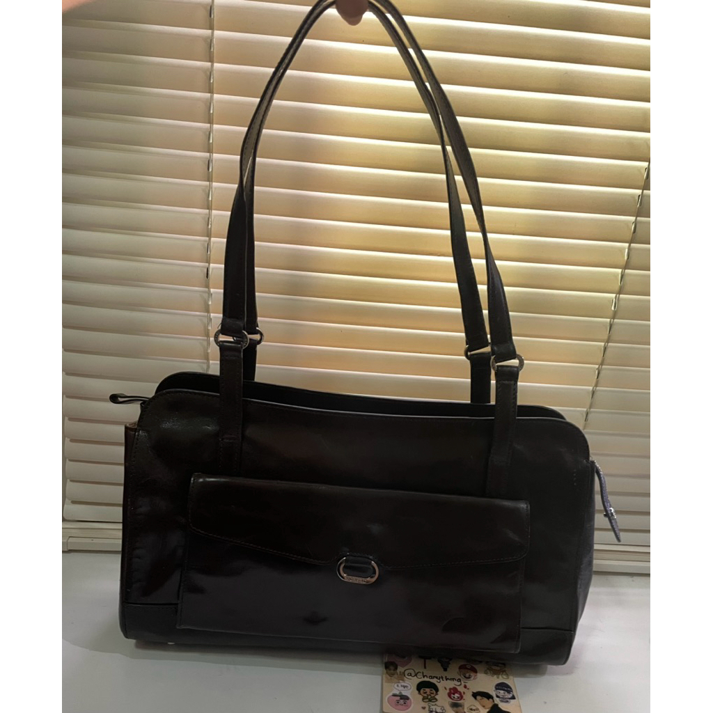 monsac hobo shoulder bag dark choco