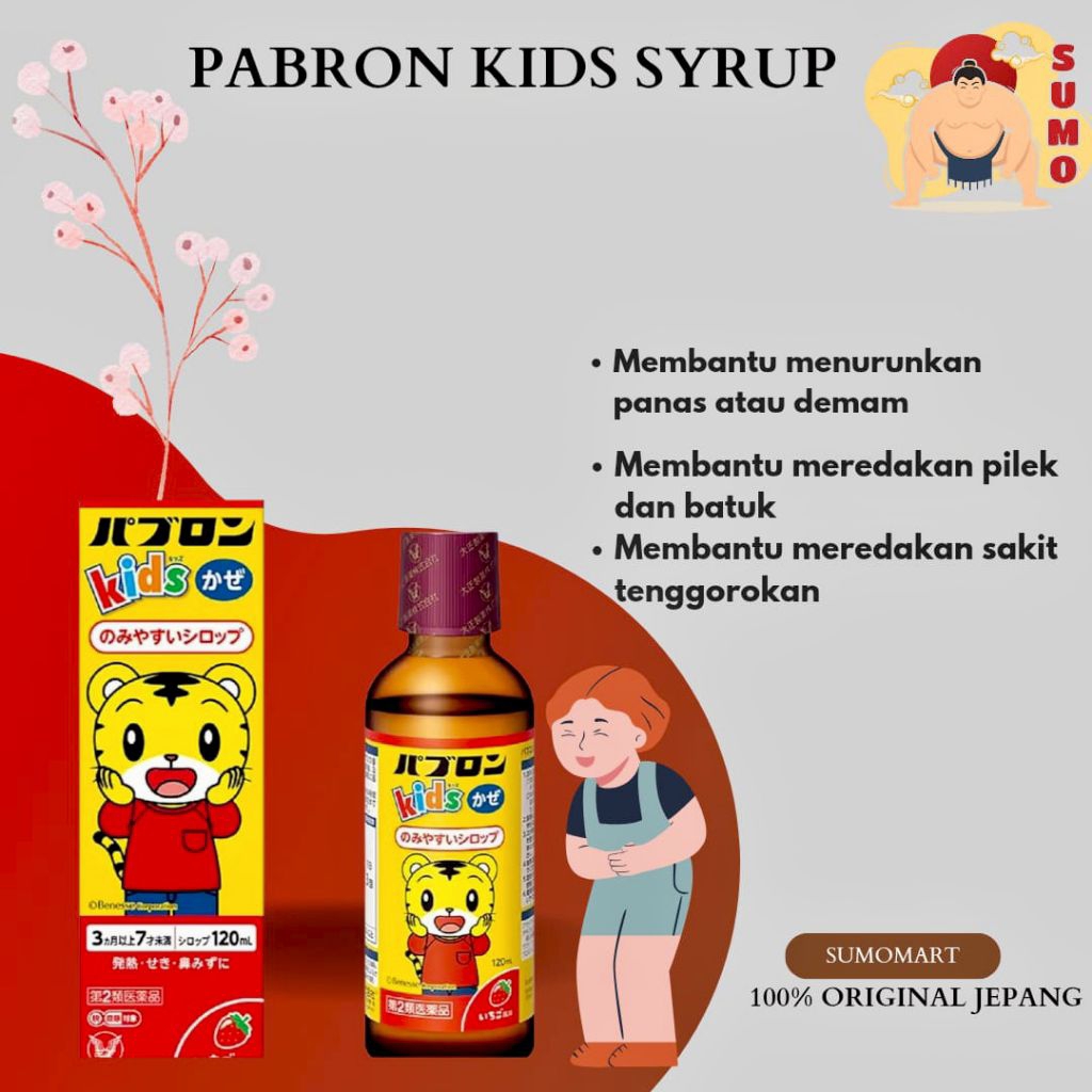READY PABRON KIDS SYRUP (DEMAM, PILEK, BATUK, SAKIT KEPALA) TERAMPUH TERMURAH BESTSELLER ORIGINAL JE