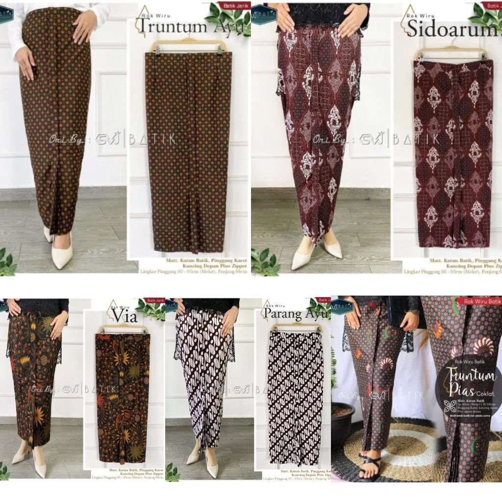 ROK BATIK WIRU BAWAHAN KEBAYA TRADISIONAL PRIMISSIMA KAIN UNGGULJAYA [ Terlaris ]