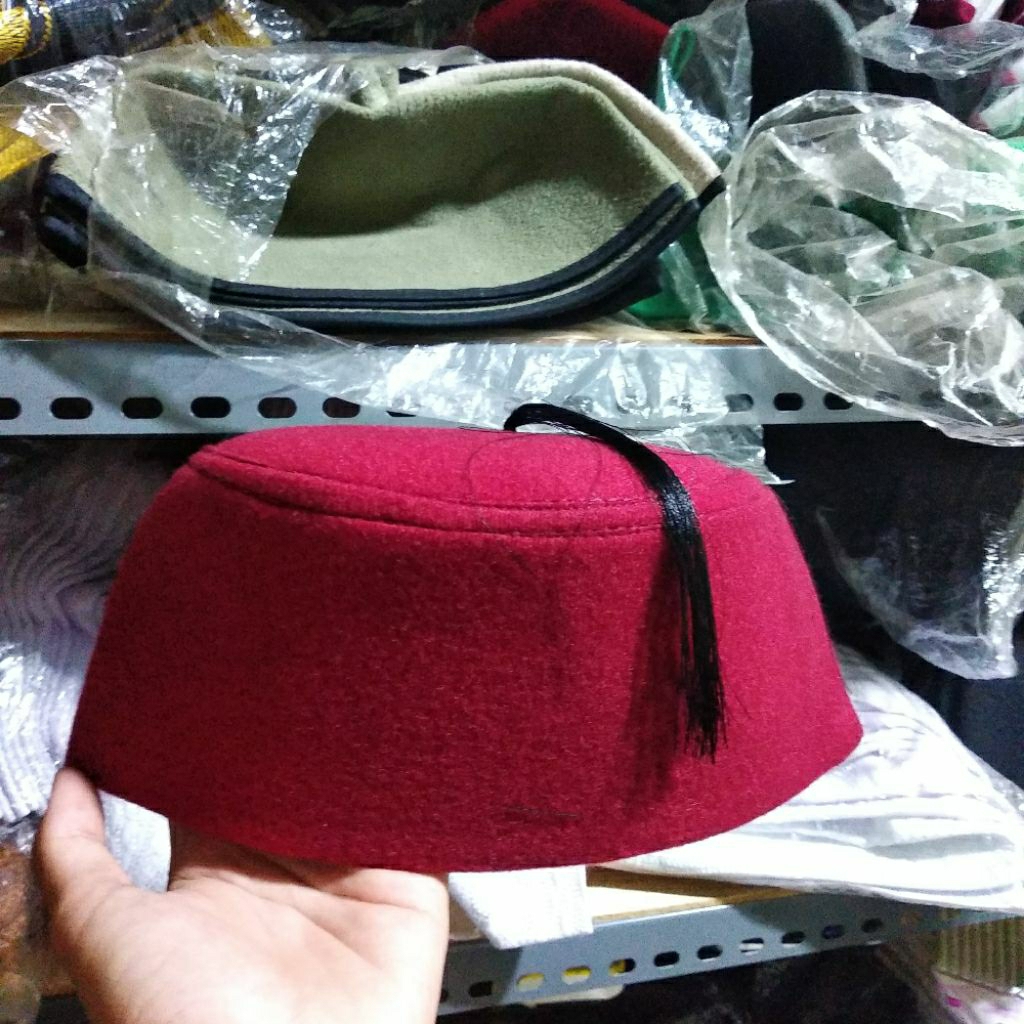 Peci Kesultanan Ottoman Turki / Peci Kuncir Rambut / Peci Aladdin