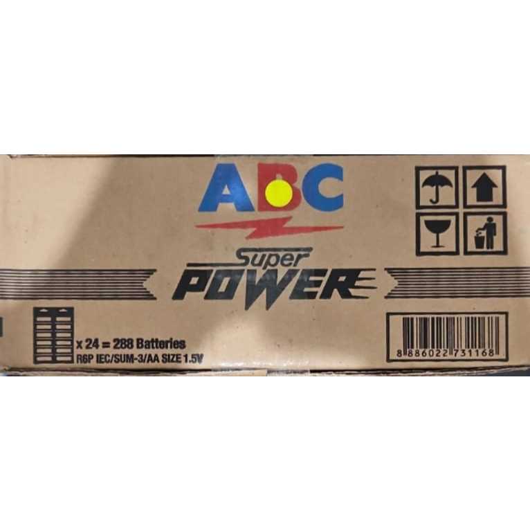 1 Karton Superpower renceng ABC AA Carbonzinc R6 SPW rcg isi 12 Pcs /AA / A2 / baterai /battery