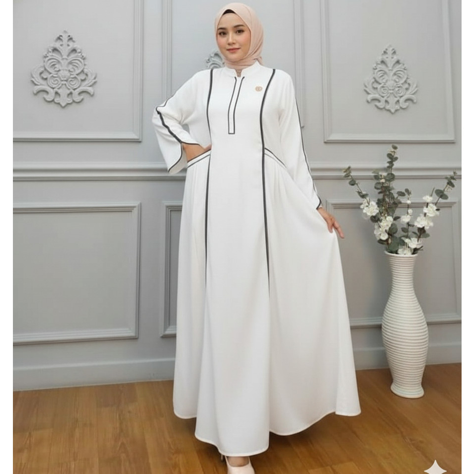 Gamis Kondangan Ibu Ibu Pkk Fashion Gamiz Moeslim Pakaian Gmis Cewe Gaung Drss Terbaru Lebaran 2026 