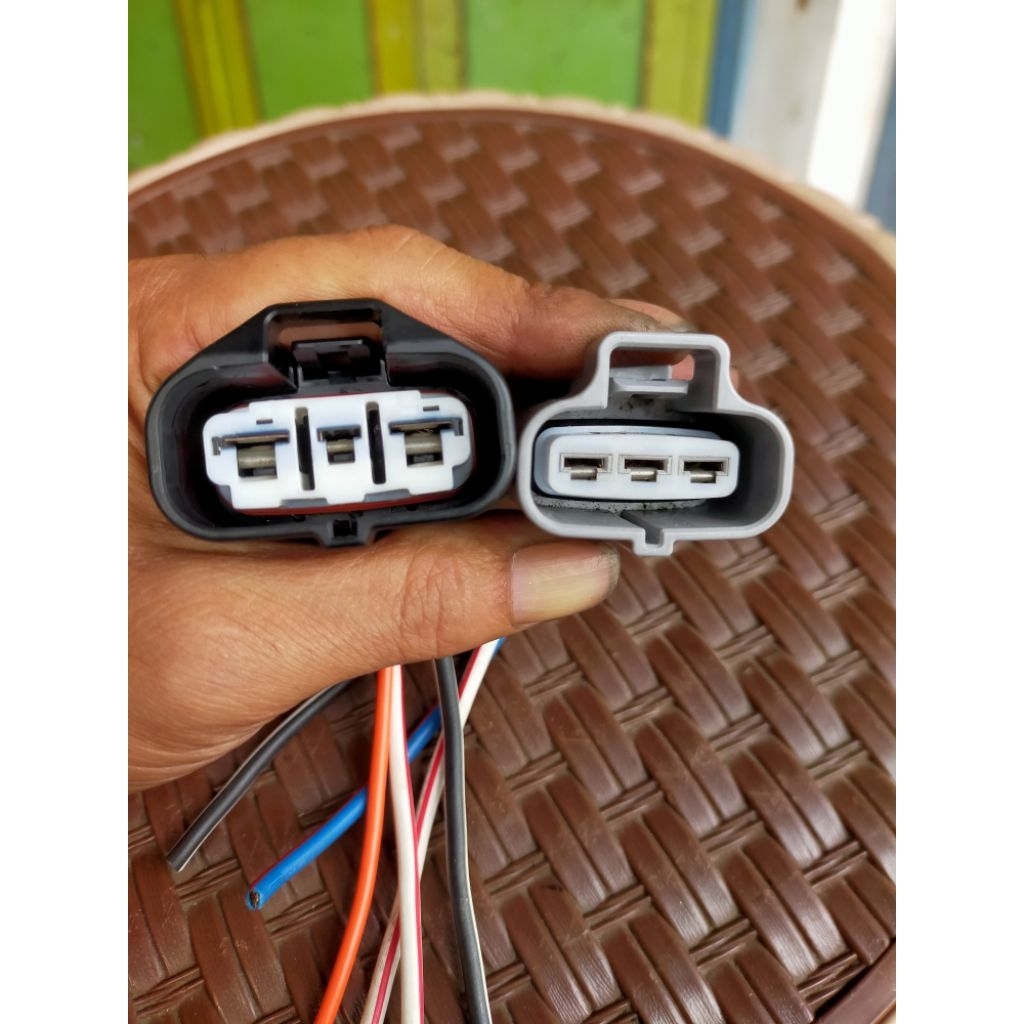 soket modul extra fan kipas radiator ac mobil toyota 3 pin