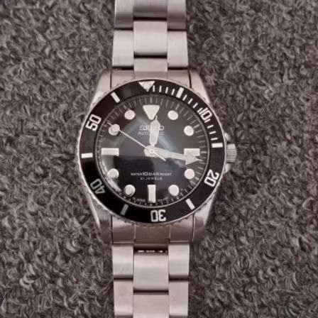 Jam Tangan Seiko Diver SKX023 025 Mod Submariner 5513 Inspired