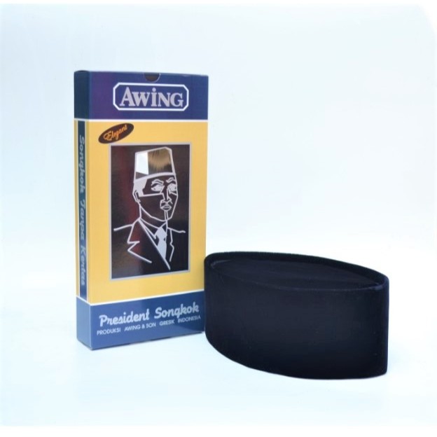 AWING Songkok Elegant Awing Hitam AC