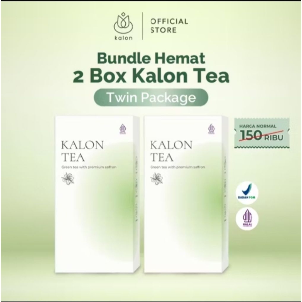 Twine Package Kalon Green Tea Penurun berat badan Alami dan Ideal