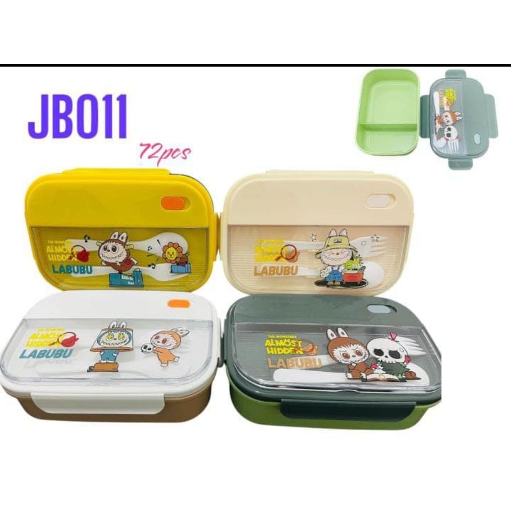 Lunch box jb 011 tempat makan anti tumpah tempat makan labubu