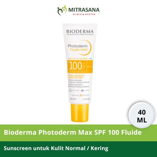 Bioderma Photoderm Max SPF 100 Fluide 40 ml - Sunscreen untuk Kulit Normal / Kering