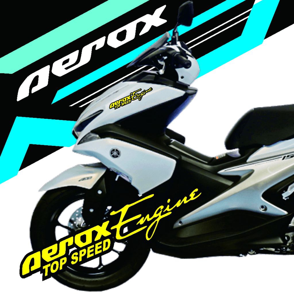 Katting stiker motor  Aerox striping variasi motor. Custom stiker motor