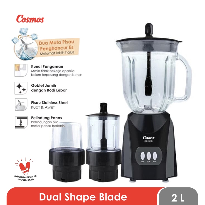 COSMOS BLENDER 2 L CB 282 G BLENDER COSMOS KACA CB-282G