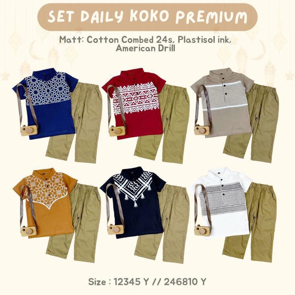 Setelan Koko Anak 1-5 Tahun Daily Premium Pineapple Kids