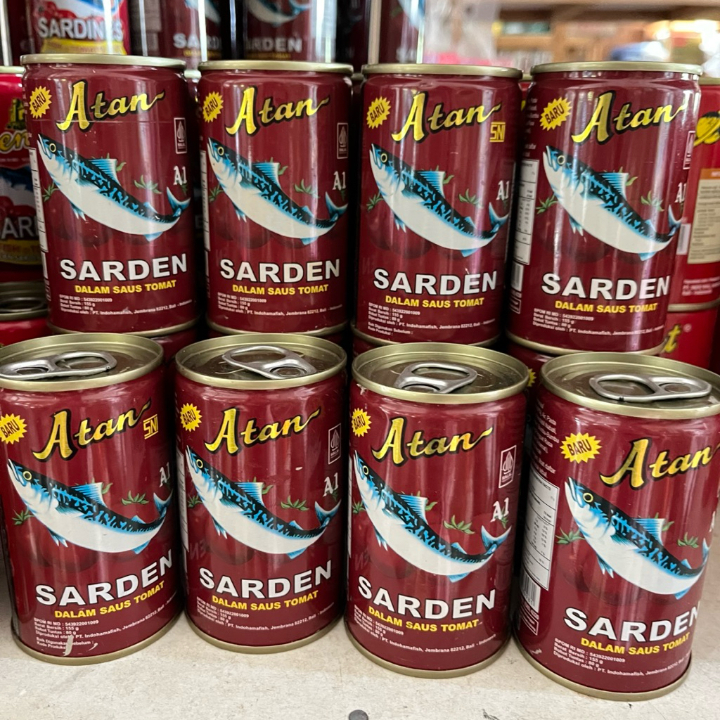 sarden Atan kaleng rasa tomat 155g