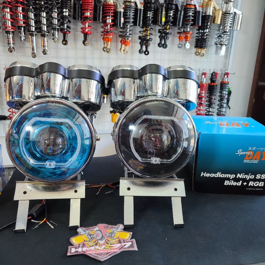Lampu Depan Headlamp DAY LED Billed 7 inch set batok ninja set speedometer ninja ss pnp Ninja Megapr