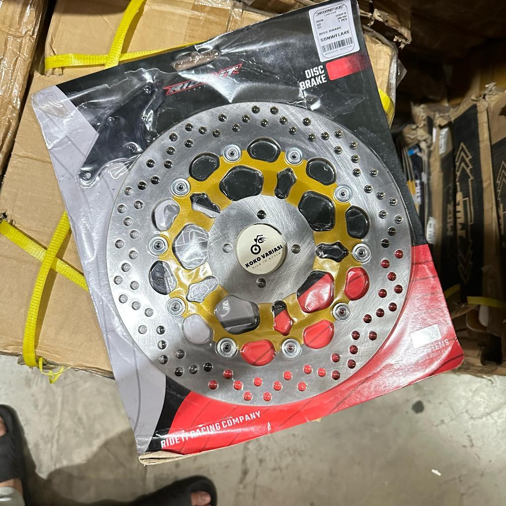 Piringan Cakram Depan 300MM SHOGUN 110 Disc Brake SATRIA 2 TAK HIU Model PSM Kaliper 4 Lubang Cekung